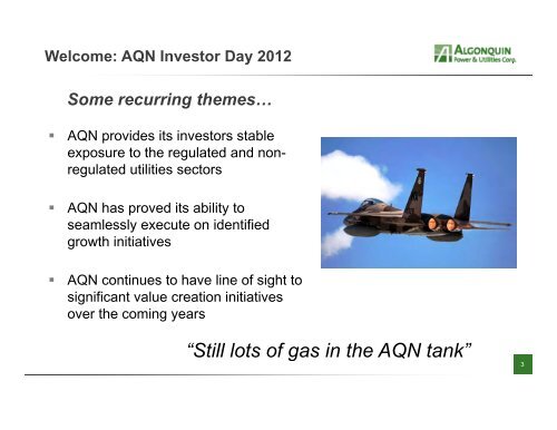 slides here - Algonquin Power & Utilities Corp.