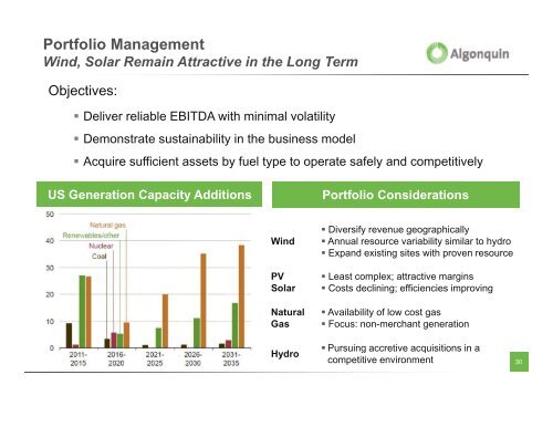 slides here - Algonquin Power & Utilities Corp.