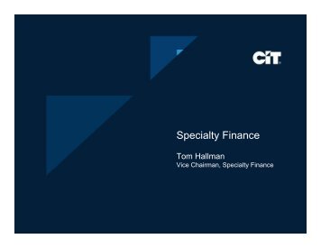 Specialty Finance