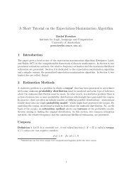 A Short Tutorial on the Expectation-Maximization Algorithm - Snlp.de