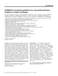 Eanm/esc procedural guidelines for myocardial perfusion imaging