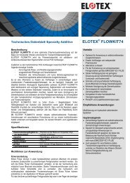 ELOTEX FLOWKIT74 - Elotex AG