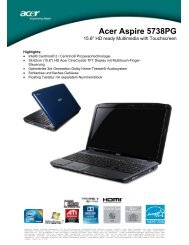 Acer Aspire 5738PG - Snogard