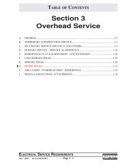Section 3 Overhead Service - Snohomish County PUD