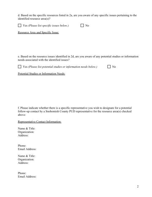 Appendix b pad information request questionnaire - Snohomish ...