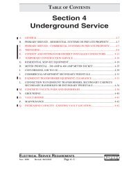 Section 4 Underground Service