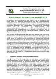 Brandenburg als Selbstversicherer gemÃ¤Ã Â§ 2 PflVG - bei SNP ...