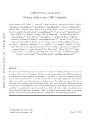 CMBPol Mission Concept Study: Probing Inflation with CMB ...