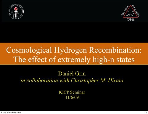 Cosmological Hydrogen Recombination: The effect of extremely ...