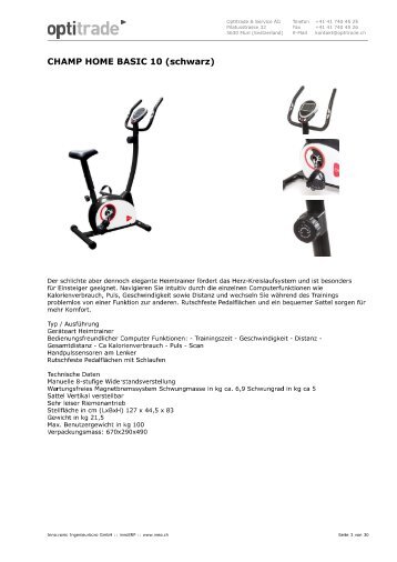 Fitness Gross- und Kleingeräte