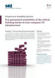 Infrastructure Availability Services - S&T