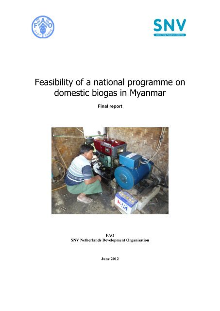 To Download The Biogas Feasibility Study For Myanmar Snv