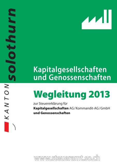 Wegleitung 2013 - Kanton Solothurn