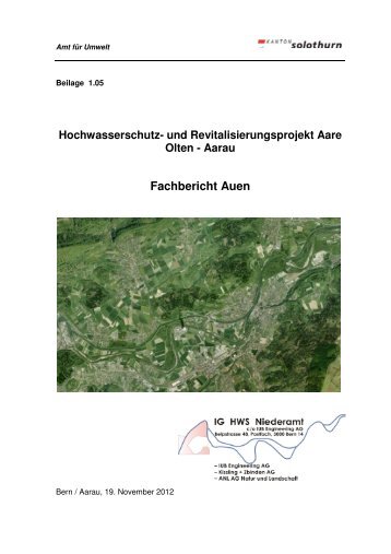 1.05 Fachbericht Auen - Kanton Solothurn
