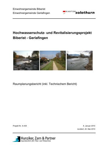 Raumplanungsbericht (inkl. Technischem Bericht) - Kanton Solothurn