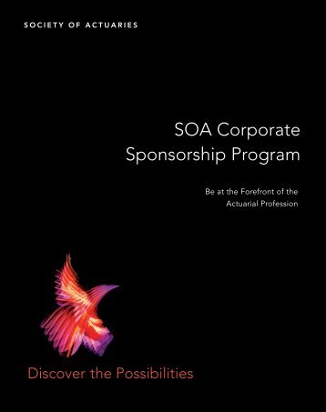 sponsorship brochure - Society of Actuaries