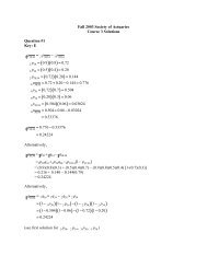 Course 3 Solutions - Fall 2003 - Society of Actuaries