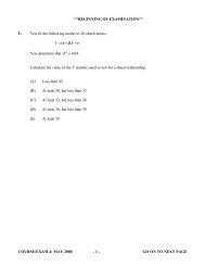 Course 4 May 2000 Multiple Choice Exams