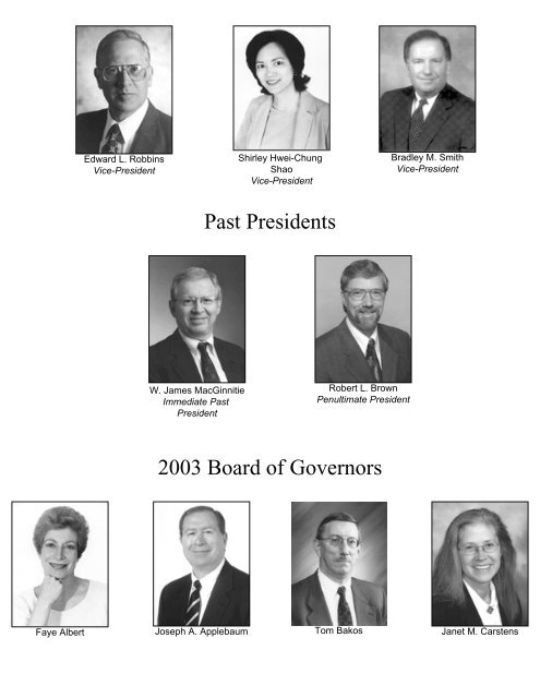 Society of Actuaries - 2003 Archived Yearbook