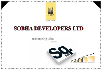 FY 10-11 - Sobha Developers Ltd.