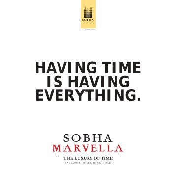 E-brochure - Sobha Developers Ltd.