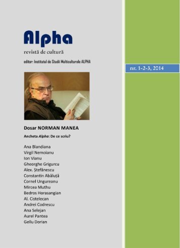 Revista Alpha. Nr.1-2-3, 2014