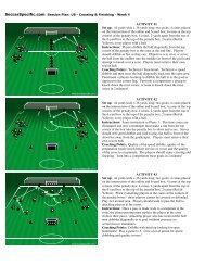 SoccerSpecific.com Session Plan: U8 - Crossing & Finishing - SOCA