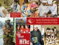 Catalog 2010/11 - Southwestern Oregon Community College