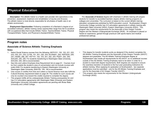 Part 1 3.7.qxp - Southwestern Oregon Community College