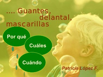 Guantes, delantal y mascarilla