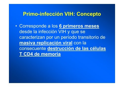 Primo-infecciÃ³n VIH - Sociedad Chilena de InfectologÃ­a