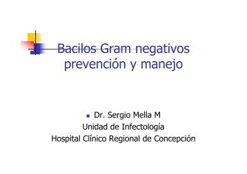 Bacilos Gram negativos prevenciÃ³n y manejo
