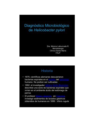 DiagnÃ³stico MicrobiolÃ³gico de Helicobacter pylori