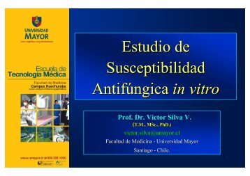 Estudio de susceptibilidad in vitro