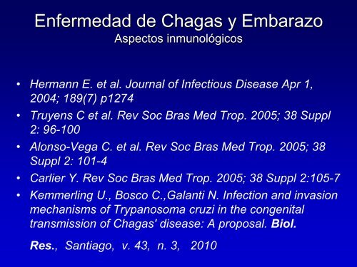 Enfermedad de Chagas en la madre y en el ReciÃ©n Nacido