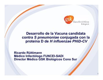 Desarrollo de la Vacuna candidata contra S pneumoniae conjugada ...