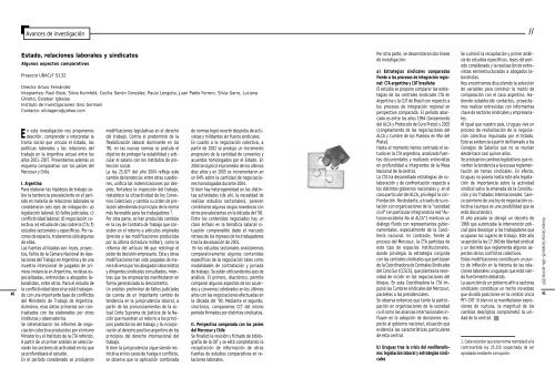 TAPA 66 NUEVA.qxd - Facultad de Ciencias Sociales - Universidad ...