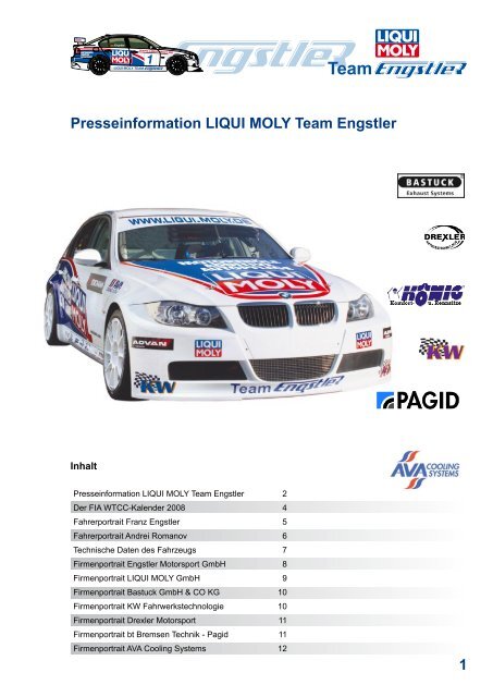 Presseinformation LIQUI MOLY Team Engstler 1