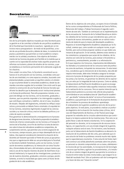 NÃºmero 62 - Facultad de Ciencias Sociales - Universidad de ...