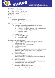 Forum 2 - SHARE - Social Housing Action to Reduce Energy Consumption