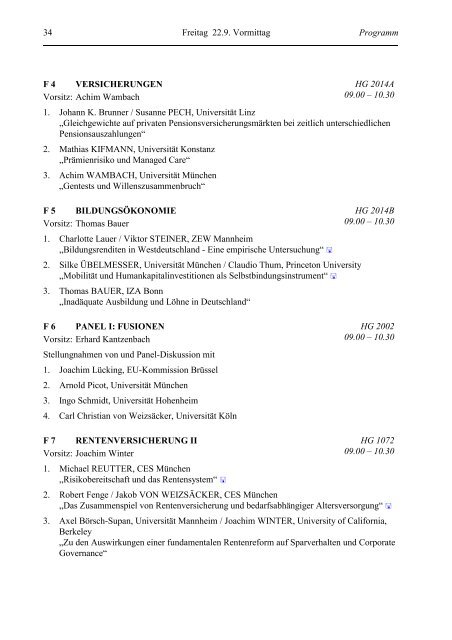 Programm as .pdf - Verein für Socialpolitik