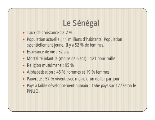 Mon Stage dans la rÃ©gion de Saint-Louis au SÃ©nÃ©gal - Faculty of ...