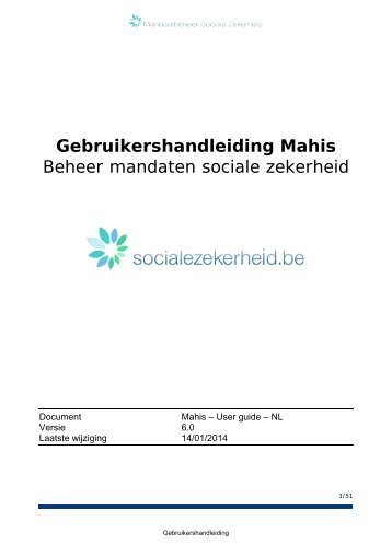 Hoe doe ik het? (.pdf) - Sociale Zekerheid