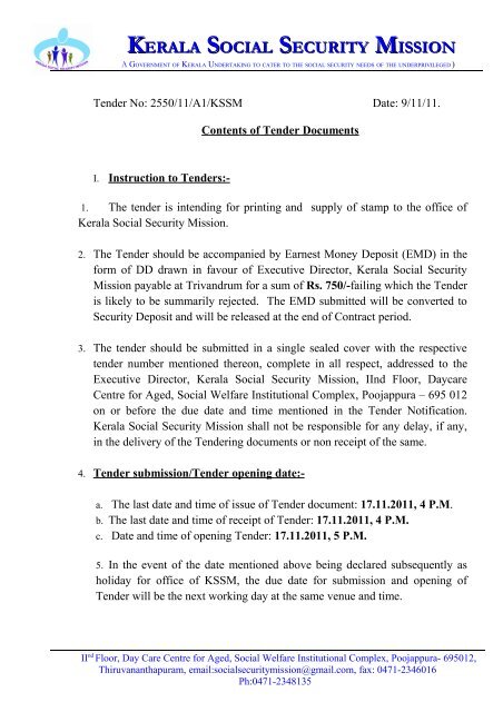 Tender documents 10.11 (2).pdf - Kerala Social Security Mission