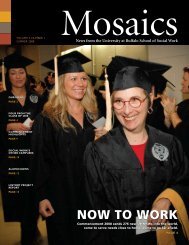 Mosaics - UB School of Social Work - University at Buffalo