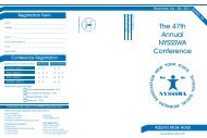 nyssswa brochure.cdr - UB School of Social Work - University at ...