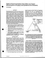 Styles of High-Sulphidation Gold, Silver and Copper Mineralisation ...