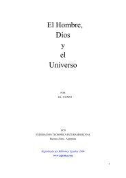 el hombre, de Dios y del universo - Sociedad TeosÃ³fica EspaÃ±ola