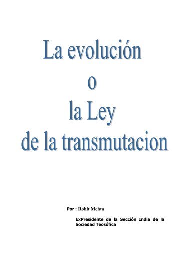 Mehta_EvolucionTransmutacion.pdf - Sociedad TeosÃ³fica EspaÃ±ola