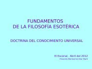 la doctrina del conocimiento universal - Sociedad TeosÃ³fica EspaÃ±ola